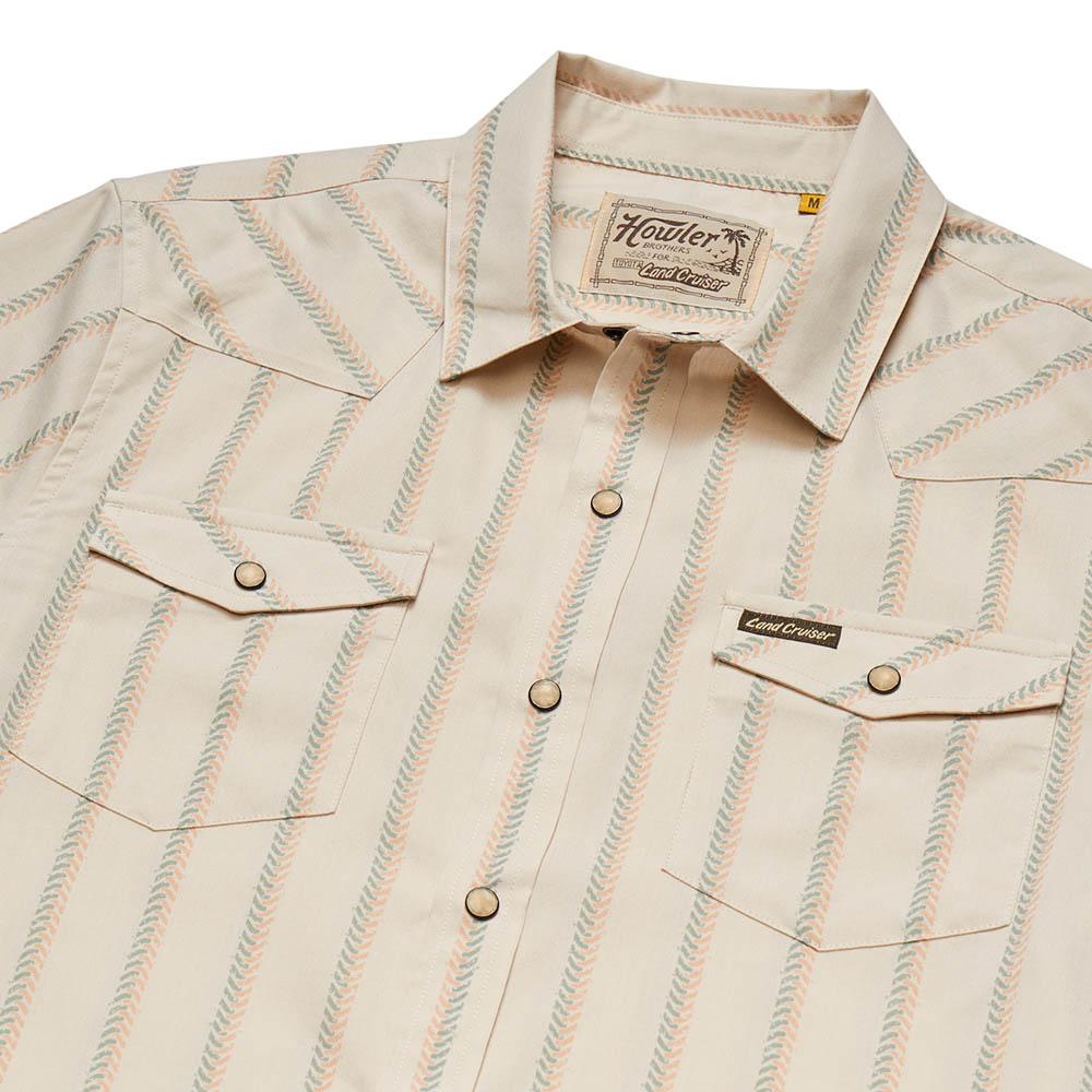 Howler Brothers x Land Cruiser H Bar B Snapshirt Men's in Off White